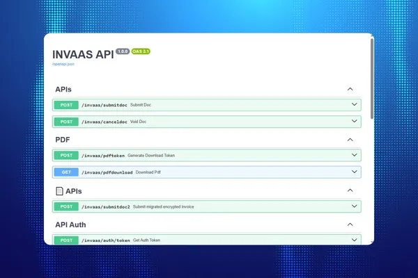 API documentation with abstract background